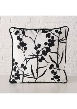 Boltze Poduszka &quot;Berries&quot; w kolorze biało-czarnym - 45 x 45 cm ze sklepu Limango Polska w kategorii Poduszki dekoracyjne - zdjęcie 185816368