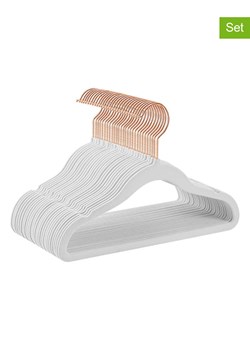 Songmics Wieszaki (30 szt.) w kolorze złoto-białym na ubrania - 30 x 20,5 cm ze sklepu Limango Polska w kategorii Szafy - zdjęcie 185816409