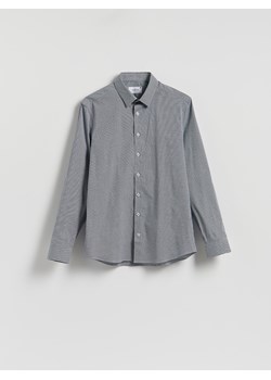 Reserved - Koszula slim fit w kratę - granatowy ze sklepu Reserved w kategorii Koszule męskie - zdjęcie 185817335