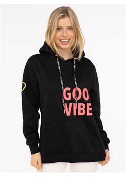 Zwillingsherz Bluza &quot;Good Vibes 2.0&quot; w kolorze czarnym ze sklepu Limango Polska w kategorii Bluzy damskie - zdjęcie 185817599