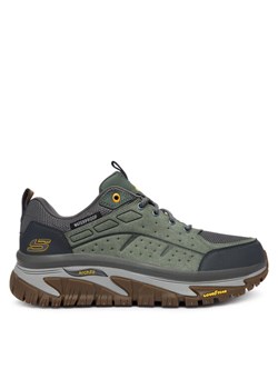 Trekkingi Skechers Arch Fit Road Walker 237688 GRN Khaki ze sklepu eobuwie.pl w kategorii Buty trekkingowe męskie - zdjęcie 185819516