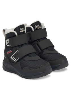 Śniegowce Jack Wolfskin Polar Bear-b Texapore Mid Vc K A62144 Czarny ze sklepu eobuwie.pl w kategorii Buty zimowe dziecięce - zdjęcie 185819617