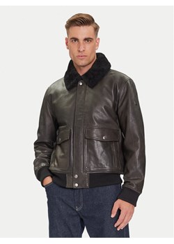 JOOP! Kurtka skórzana Falko 80000864 Szary Regular Fit ze sklepu MODIVO w kategorii Kurtki męskie - zdjęcie 185820415