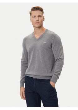 Gant Sweter 8030562 Szary Regular Fit ze sklepu MODIVO w kategorii Swetry męskie - zdjęcie 185820497