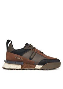 REPLAY Sneakersy Field M GMS1P .000.C0064L Brązowy ze sklepu MODIVO w kategorii Buty sportowe męskie - zdjęcie 185820515