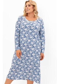 Damska koszula nocna z długim rękawem Boma, Kolor niebieski-wzór, Rozmiar M, Italian Fashion - id: 215148 - marki Italian Fashion - 185821378 Damska koszula nocna z długim rękawem Boma, Kolor niebieski-wzór, Rozmiar M, Italian Fashion ze sklepu Primodo w kategorii Koszule nocne - zdjęcie 185821378
