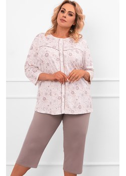 Rozpinana piżama damska Galea, Kolor cappuccino-róż, Rozmiar M, Italian Fashion ze sklepu Primodo w kategorii Piżamy damskie - zdjęcie 185821416