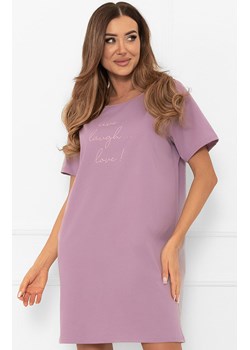 Damska koszula nocna wrzosowa Ksara, Kolor wrzosowy, Rozmiar S, Italian Fashion - id: 215187 - marki Italian Fashion - 185821425 Damska koszula nocna wrzosowa Ksara, Kolor wrzosowy, Rozmiar S, Italian Fashion ze sklepu Primodo w kategorii Koszule nocne - zdjęcie 185821425