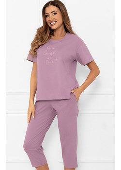 Bawełniana piżama damska wrzosowa Ksara, Kolor wrzosowy, Rozmiar S, Italian Fashion - id: 215193 - marki Italian Fashion - 185821435 Bawełniana piżama damska wrzosowa Ksara, Kolor wrzosowy, Rozmiar S, Italian Fashion ze sklepu Primodo w kategorii Piżamy damskie - zdjęcie 185821435