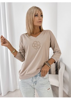 bluzka maggie beżowa one size ze sklepu UBRA w kategorii Bluzki damskie - zdjęcie 185821879