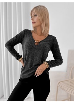 bluzka brooke antracytowa one size ze sklepu UBRA w kategorii Bluzki damskie - zdjęcie 185821959