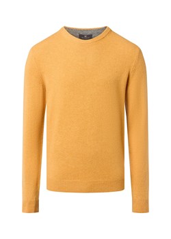 Nils Sundström Sweter męski Mężczyźni drobna dzianina kukurydziany marmurkowy ze sklepu vangraaf w kategorii Swetry męskie - zdjęcie 185826356