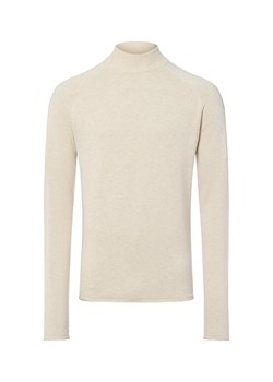 Nils Sundström Męski sweter z dzianiny Mężczyźni Bawełna écru marmurkowy ze sklepu vangraaf w kategorii Swetry męskie - zdjęcie 185826365