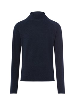 Nils Sundström Męski sweter z dzianiny Mężczyźni Bawełna granatowy marmurkowy ze sklepu vangraaf w kategorii Swetry męskie - zdjęcie 185826367