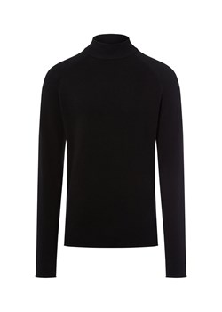 Nils Sundström Męski sweter z dzianiny Mężczyźni Bawełna czarny jednolity ze sklepu vangraaf w kategorii Swetry męskie - zdjęcie 185826368