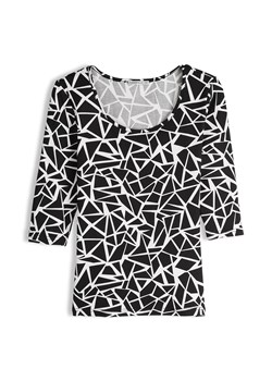 GATE Miękki wzorzysty top 34 ze sklepu gateshop w kategorii Bluzki damskie - zdjęcie 185826409