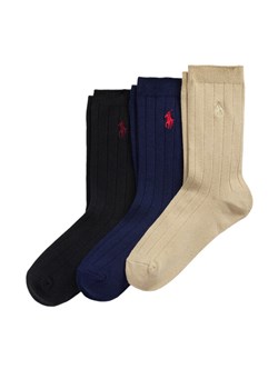 Zestaw 3 par wysokich skarpet dziecięcych Polo Ralph Lauren 444979301001 Kolorowy ze sklepu eobuwie.pl w kategorii Skarpetki dziecięce - zdjęcie 185828386
