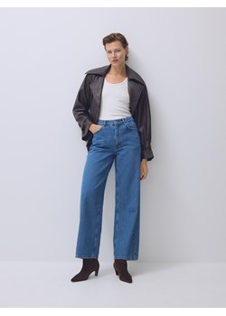 Reserved - Jeansy wide leg - niebieski ze sklepu Reserved w kategorii Jeansy damskie - zdjęcie 185829086