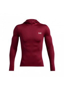 Męski longsleeve treningowy z kapturem Under Armour UA Cg Elite Scuba Hdy - czerwony ze sklepu Sportstylestory.com w kategorii T-shirty męskie - zdjęcie 185829246