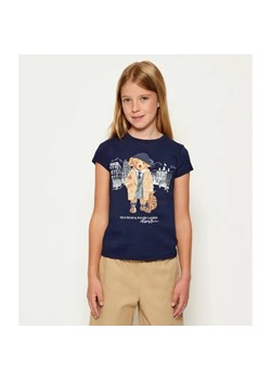 POLO RALPH LAUREN T-shirt | Regular Fit ze sklepu Gomez Fashion Store w kategorii Bluzki dziewczęce - zdjęcie 185829555