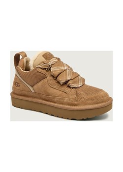 UGG Skórzane sneakersy LOWMEL | z dodatkiem wełny | shearling ze sklepu Gomez Fashion Store w kategorii Buty sportowe damskie - zdjęcie 185829669