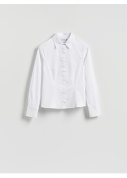 Reserved - Koszula slim fit - biały ze sklepu Reserved w kategorii Koszule damskie - zdjęcie 185832355