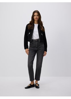 Reserved - Jeansy mom fit slim - szary ze sklepu Reserved w kategorii Jeansy damskie - zdjęcie 185832465