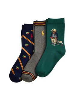 Polo Ralph Lauren Zestaw 3 par wysokich skarpet dziecięcych 443P03160001 Kolorowy ze sklepu MODIVO w kategorii Skarpetki dziecięce - zdjęcie 185833639