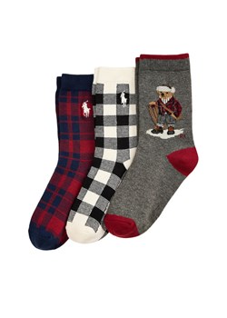 Polo Ralph Lauren Zestaw 3 par wysokich skarpet dziecięcych 442P03158001 Kolorowy ze sklepu MODIVO w kategorii Skarpetki dziecięce - zdjęcie 185833657