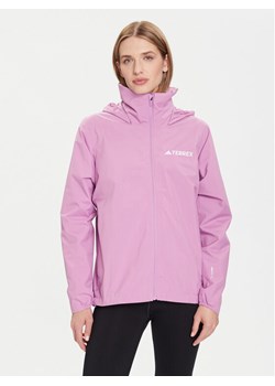 adidas Kurtka przeciwdeszczowa Multi Essentials 2L Rain JY0481 Fioletowy Regular Fit ze sklepu MODIVO w kategorii Kurtki damskie - zdjęcie 185833678