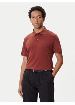 Calvin Klein Polo Supima LV04LB276G Brązowy Regular Fit ze sklepu MODIVO w kategorii T-shirty męskie - zdjęcie 185833679