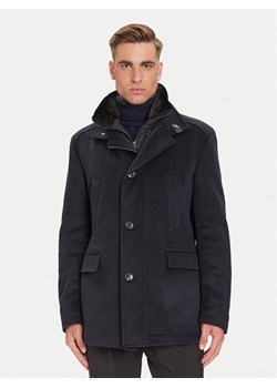 JOOP! Płaszcz wełniany 17 JO-48Gary 30048807 Granatowy Regular Fit ze sklepu MODIVO w kategorii Płaszcze męskie - zdjęcie 185833745