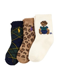 Polo Ralph Lauren Zestaw 3 par wysokich skarpet dziecięcych 445P03251001 Kolorowy ze sklepu MODIVO w kategorii Skarpetki dziecięce - zdjęcie 185833746