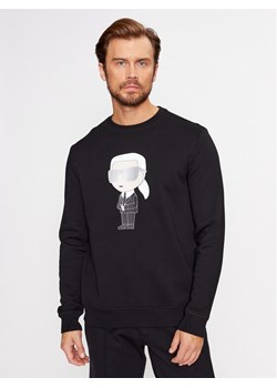 KARL LAGERFELD Bluza Sweat Crewneck 705071 500951 Czarny Regular Fit ze sklepu MODIVO w kategorii Bluzy męskie - zdjęcie 185833768