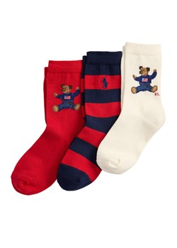 Polo Ralph Lauren Zestaw 3 par wysokich skarpet dziecięcych 446P03263001 Kolorowy ze sklepu MODIVO w kategorii Skarpetki dziecięce - zdjęcie 185834057
