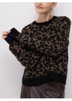 Reserved - Sweter w panterkę - wielobarwny ze sklepu Reserved w kategorii Swetry damskie - zdjęcie 185836126