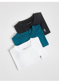 Reserved - Sportowy t-shirt 3 pack - biały ze sklepu Reserved w kategorii T-shirty chłopięce - zdjęcie 185836319
