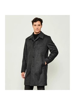 BOSS BLACK Wełniany płaszcz H-Clark-254 | z dodatkiem kaszmiru ze sklepu Gomez Fashion Store w kategorii Płaszcze męskie - zdjęcie 185838407