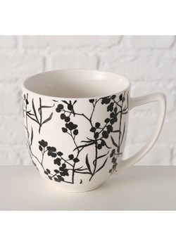 Boltze Kubek jumbo &quot;Berries&quot; w kolorze biało-czarnym - 400 ml ze sklepu Limango Polska w kategorii Naczynia - zdjęcie 185839199