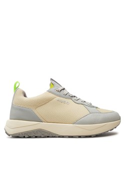 Sneakersy HUGO Kane 50517271 10260561 01 Beżowy ze sklepu eobuwie.pl w kategorii Buty sportowe męskie - zdjęcie 185839397