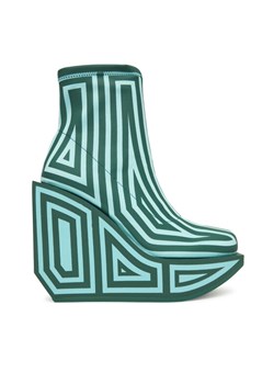 Botki United Nude Wa Bootie Hi 1087993382 Zielony ze sklepu eobuwie.pl w kategorii Botki - zdjęcie 185839428