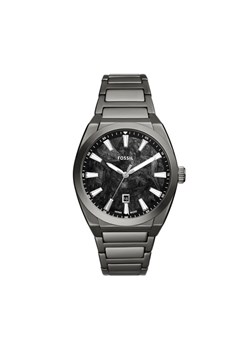 Zegarek Fossil Everett FS6075 Szary ze sklepu eobuwie.pl w kategorii Zegarki - zdjęcie 185839497