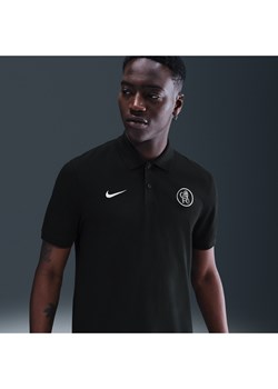 Męska koszulka piłkarska polo Nike Dri-FIT Chelsea F.C. The Nike Polo (wersja trzecia) - Czerń ze sklepu Nike poland w kategorii T-shirty męskie - zdjęcie 185841576