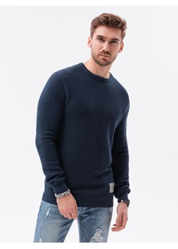 Sweter męski - ciemnoniebieski V1 E185 ze sklepu ombre w kategorii Swetry męskie - zdjęcie 185843499