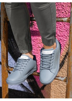 Klasyczne męskie buty sportowe - szare V1 T383 ze sklepu ombre w kategorii Trampki męskie - zdjęcie 185843619