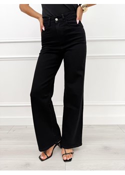 Czarne Spodnie Wide Leg ze sklepu ModnaKiecka.pl w kategorii Spodnie damskie - zdjęcie 185844825