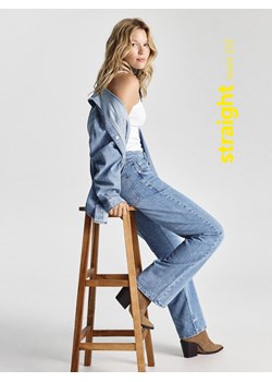 Reserved - Jeansy straight fit - niebieski ze sklepu Reserved w kategorii Jeansy damskie - zdjęcie 185849349