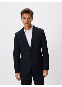 Reserved - Marynarka slim fit z wiskozą - granatowy ze sklepu Reserved w kategorii Marynarki męskie - zdjęcie 185850205
