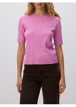 Reserved - Sweter z ozdobnym splotem - fioletowy ze sklepu Reserved w kategorii Swetry damskie - zdjęcie 185850518