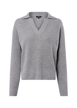 IPURI Damski sweter z dzianiny kaszmirowej Kobiety Kaszmir jasny szary marmurkowy ze sklepu vangraaf w kategorii Swetry damskie - zdjęcie 185851028